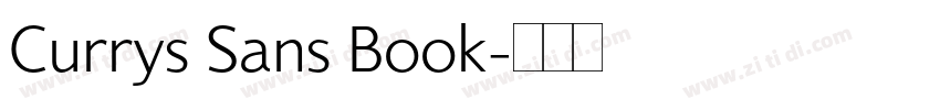 Currys Sans Book字体转换